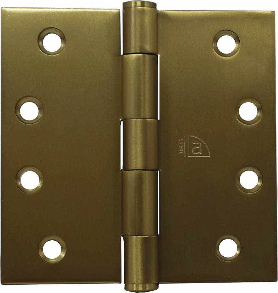 Superior Brass Butt Hinge Fixed Pin Satin Brass 4 Superior Brass Butt Hinge Fixed Pin Satin Brass - Image 2