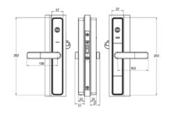 Yale Unity Digital Smart Security Screen Door Lock Silver -Home Hardware 6744833 4 1