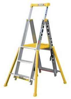 Bailey Adjustable Platform Ladder 3-6 Step Aluminum Industrial 170Kg 8 Bailey Adjustable Platform Ladder 3-6 Step Aluminum Industrial 170Kg -Home Hardware 6853139 2 6