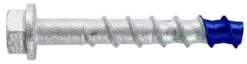 DEWALT Hex Galvanised Blue Tip Screw Bolt 6 X 80mm - 4 Piece