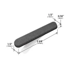 Slipstick Peel & Stick Felt Assorted Sizes Grey 10 Slipstick Peel & Stick Felt Assorted Sizes Grey -Home Hardware 6890271 3