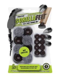 Slipstick Gorilla Felt Swivel Chocolate 1" 25mm