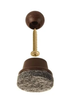 Slipstick Gorilla Felt Swivel Chocolate 1" 25mm -Home Hardware 6890305 2