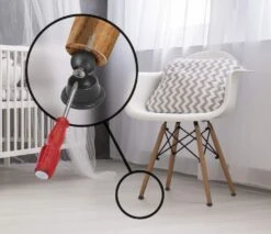 Slipstick Gorilla Furniture Glides Swivel Warm Grey 1" 25mm -Home Hardware 6890362 2