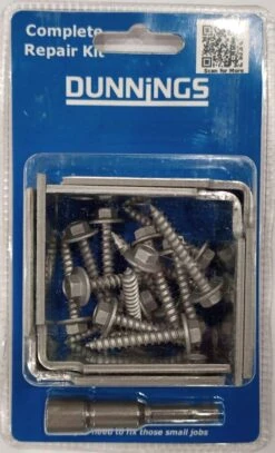 Angle Bracket Repair Kit 60 X 60 X 35mm - 4 Pack -Home Hardware 6927255 2 4