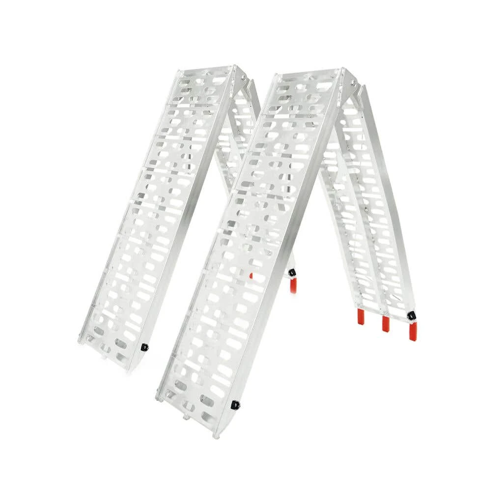 Rigg Aluminium Foldable ATV Loading Ramp Silver - 2 Piece 3 Rigg Aluminium Foldable ATV Loading Ramp Silver - 2 Piece