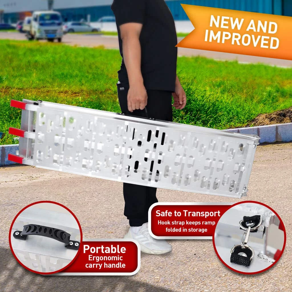 Rigg Aluminium Foldable ATV Loading Ramp Silver - 2 Piece 7 Rigg Aluminium Foldable ATV Loading Ramp Silver - 2 Piece - Image 5