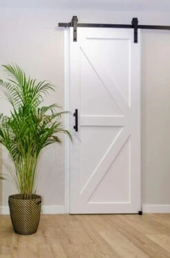 Cowdroy Barn Door Hardware Kit With Top Fix Black 2m -Home Hardware 7045545 3