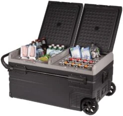 Brass Monkey Portable Fridge DC/AC DZ Handle Solar Charge 95L