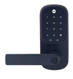 Yale SMART Deadlatch With Lever, Key Override & Home Module Matte Black