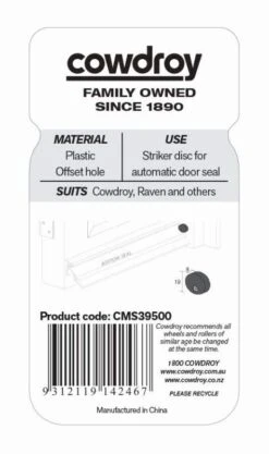 Cowdroy Replacement Cam Disc For CM3 -Home Hardware cms39500 3