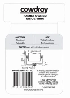 Cowdroy Adjustable Aluminium Wall Guide Pack -Home Hardware p21300 3