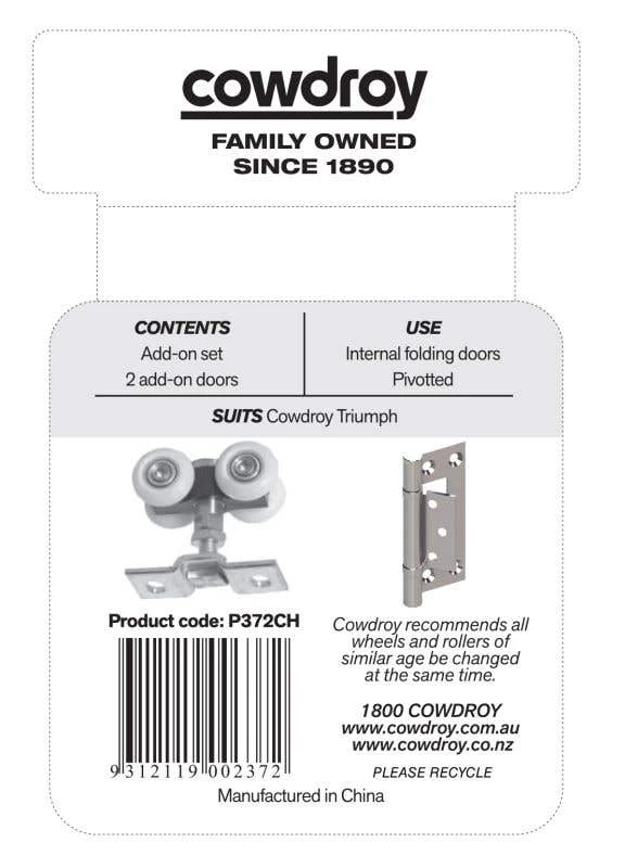 Cowdroy Triumph Folding Components Pack P372CH 5 Cowdroy Triumph Folding Components Pack P372CH - Image 3
