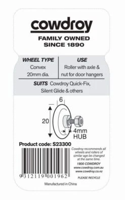 Cowdroy Quick Fix Wheels With Axle And Nut Pack -Home Hardware s23300 3