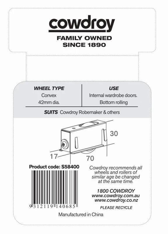 Cowdroy Adjustable Door Carriage With Nylon Roller 5 Cowdroy Adjustable Door Carriage With Nylon Roller - Image 3