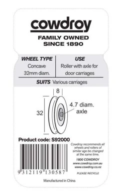 Cowdroy 32mm Concave & Axle 2 Pack 7 Cowdroy 32mm Concave & Axle 2 Pack -Home Hardware s92000 3